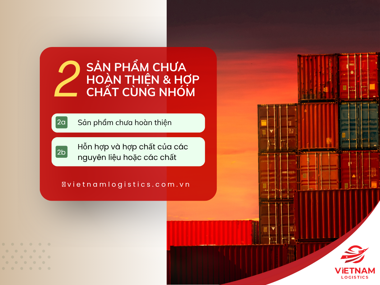 Quy tắc 2: Sản phẩm chưa hoàn thiện & Hợp chất cùng nhóm